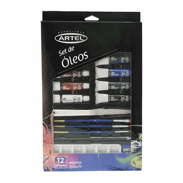 Set Pintura Oleox12 col pincel,grafit