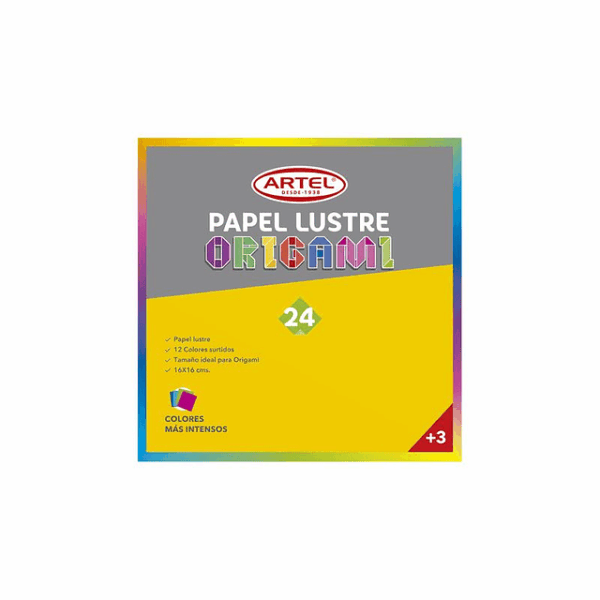 Block Papel Lustre 24 hojas 12 col 16x16