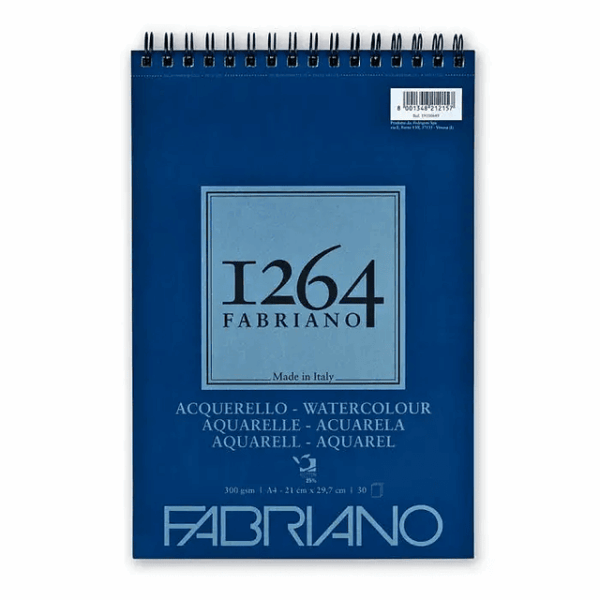 Croquera 1264 Acuarela 25%alg.A4 300G 30