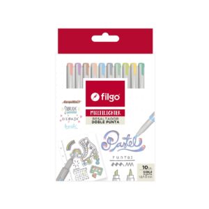 Resaltador creativo MULTILIGHTER DOBLE PUNTA / Estuche 10 pastel