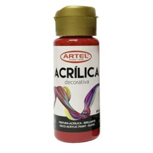 Fco 60ml Pin Acril Deco Rojo 800