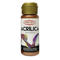Fco 60ml Pin Acril Deco Metali Cobre 993