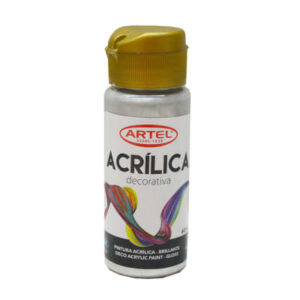 Fco 60ml Pin Acril Deco Metál Plata 995