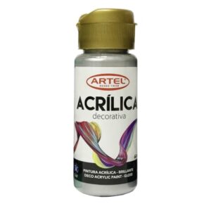 Fco 60ml Pin Acril Deco Metál Gris 996