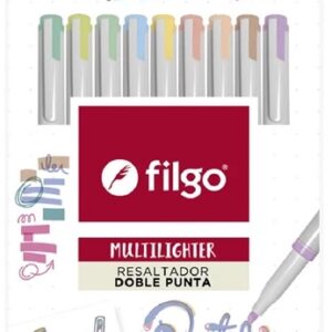 Resaltador creativo MULTILIGHTER DOBLE PUNTA / Estuche 18 pastel