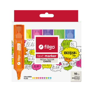 Destacador TEXT MARKER / Estuche 10 Fluor