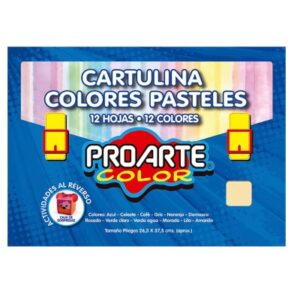 EST.CARTULINA PINTADA COLORES PASTELES 12COL12HJS