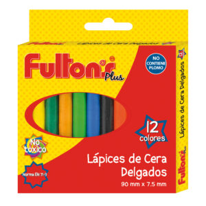 LAPICES DE CERA 12 UN. DELGADO FULTONS