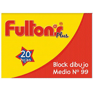 BLOCK DIBUJO MEDIO N° 99 20 HJS. FULTONS
